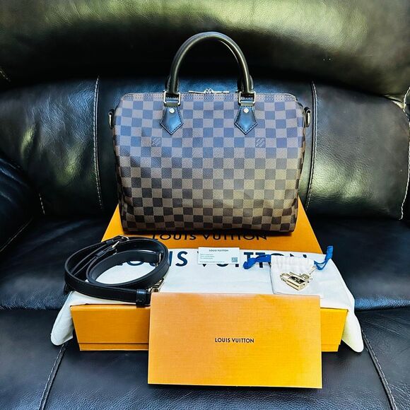 Louis Vuitton Speedy Bandolier 30 Damier Ebene - Picture 1 of 16